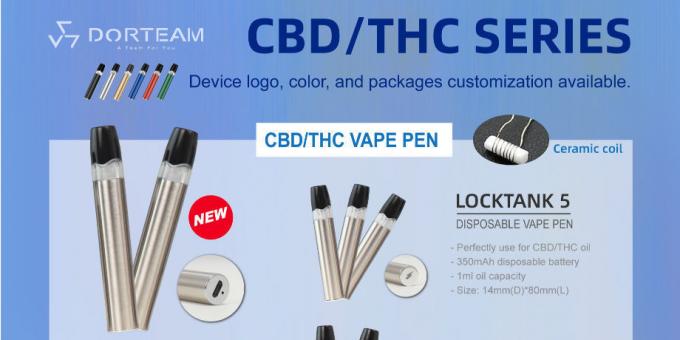 Fournisseur jetable en gros d'ODM de Cbd Vape Pen Support de nouvelle cigarette en céramique de Cbd E