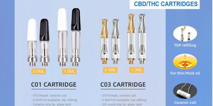 Fournisseur jetable en gros d'ODM de Cbd Vape Pen Support de nouvelle cigarette en céramique de Cbd E