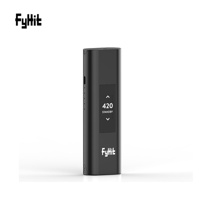 2 dans 1 vaporisateur fait sur commande sec futé de logo de Herb Vaporizer Black Vaporizer With